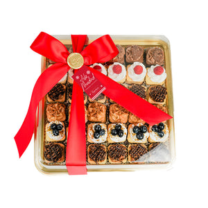 Charola surtida de cheesecakes ( 36 pz. )