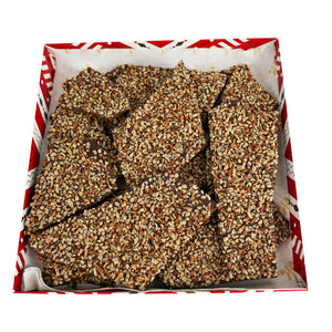 Toffee de chocolate semi amargo con nuez  (Caja grande )